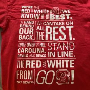 Perfect condition NC State fight song tee